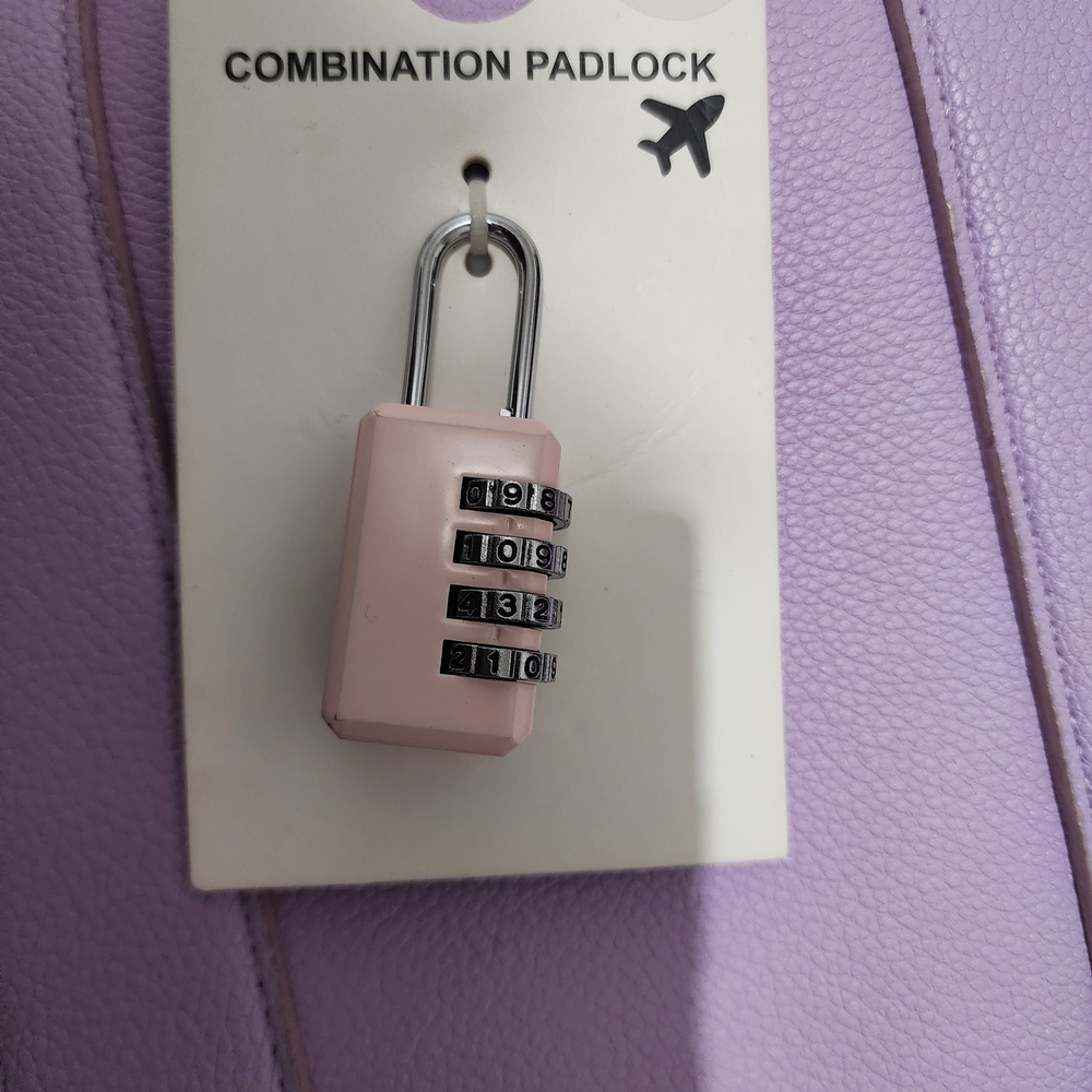Pink Combination Padlock